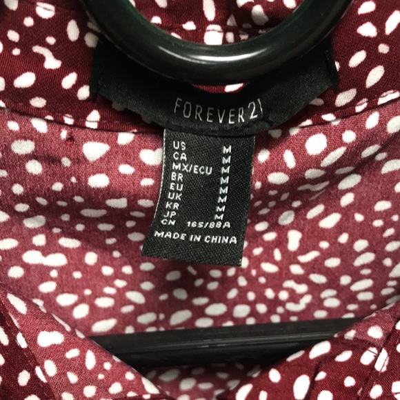 NWOT Forever 21 Animal Print Blouse - Picture 4 of 4